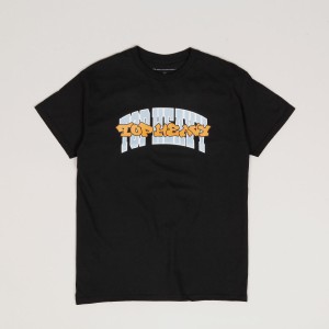 Top Heavy Double Up Tee Black